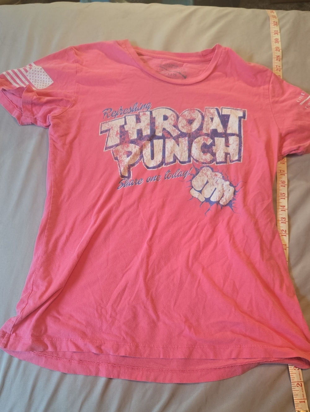 Grunt Style Throat Punch Graphic Tee - Pink